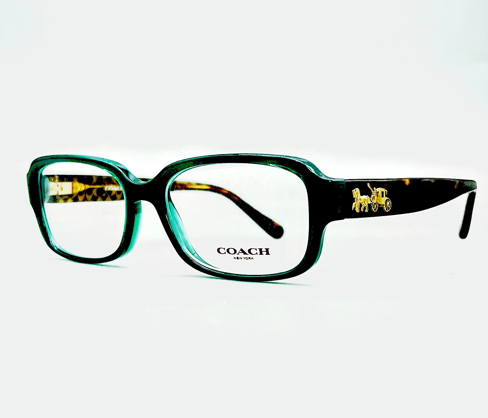 Coach HC 6105 / 5451 Eyeglasses Teal/Dark Tort 51-15-140mm ORIGINAL !NO CASE!