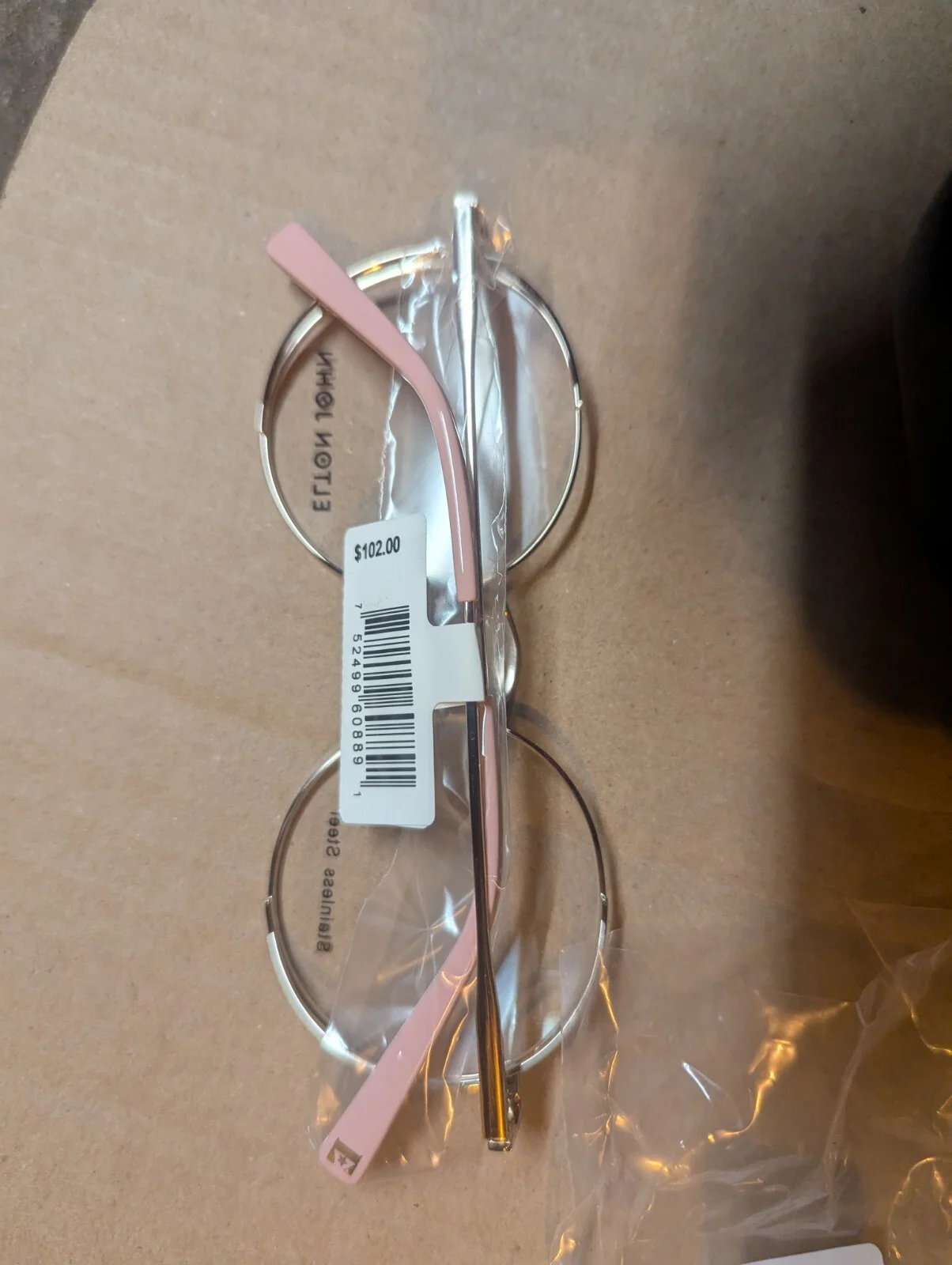Elton John Baroque 50-1 Pink Gold Eyeglass Frames 50/18/140 2