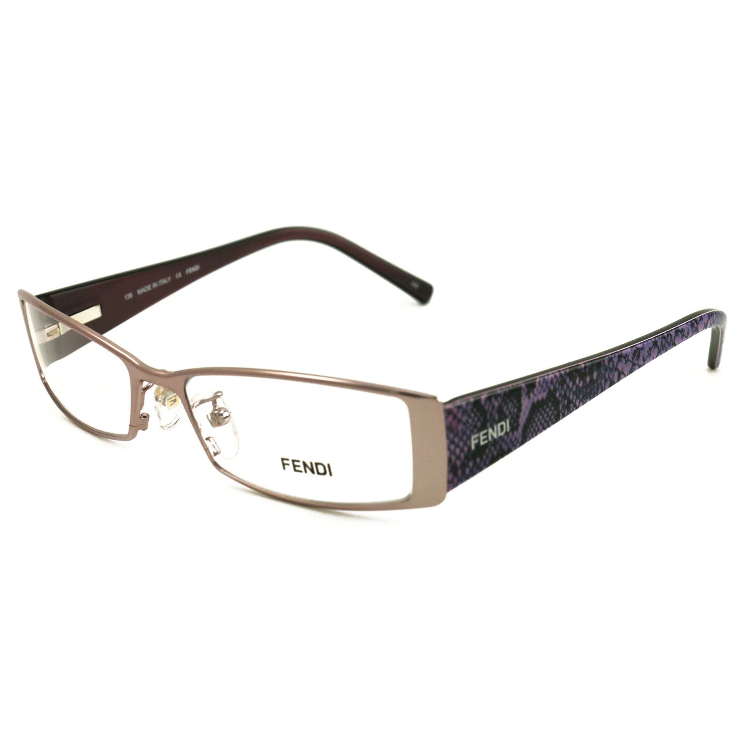 Fendi Women Eyeglasses FF879 688 Purple 52 16 135 Frames Rectangle
