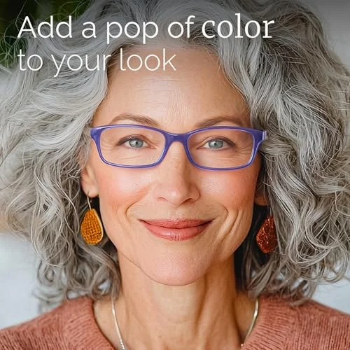 Gaoye Reading Glasses for Women, 6 pack Fashion Readers for Women Spring Hinge Eye Glasses, Blue Light Reading Glasses 4