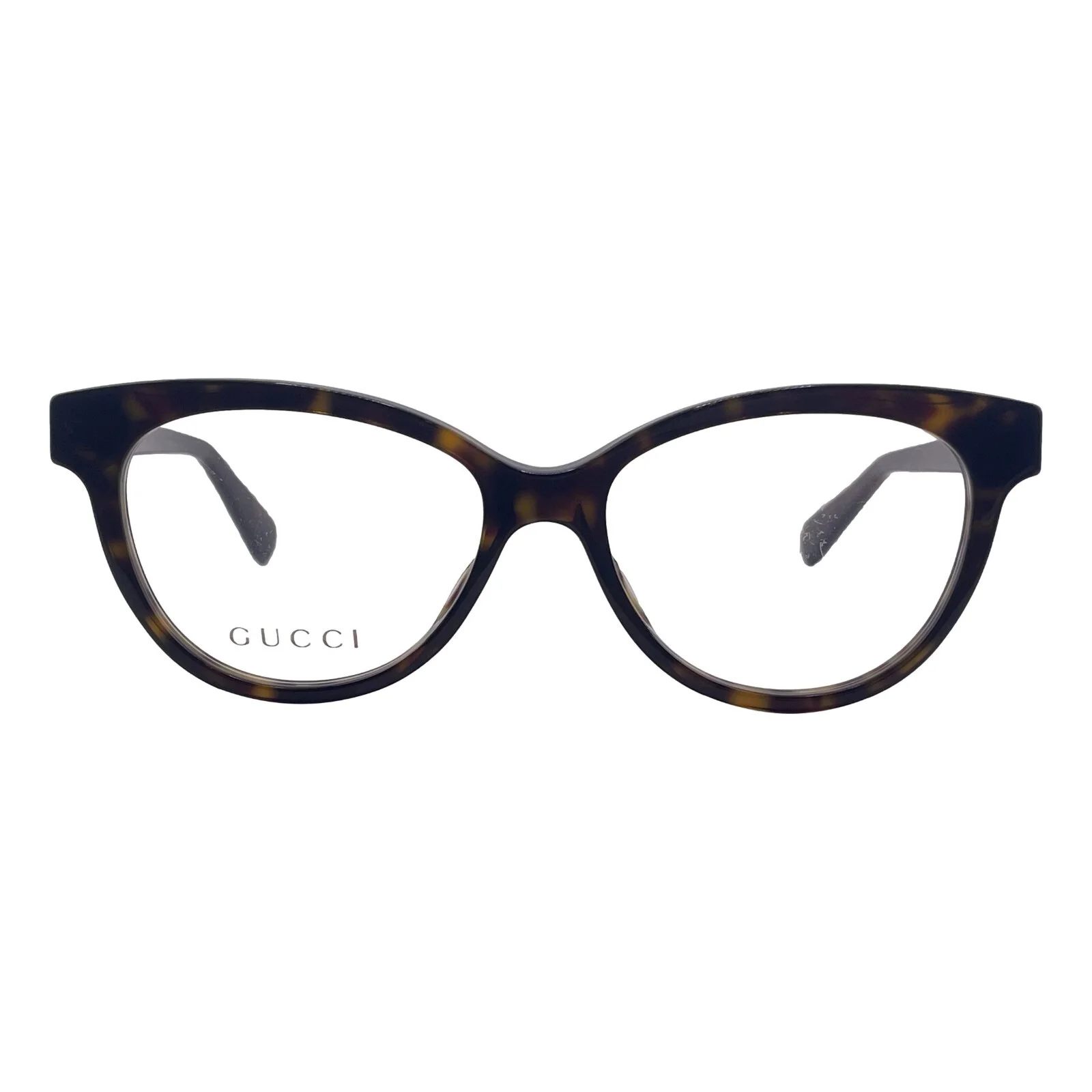 Gucci Havana Brown Cat Eye Eyeglasses Frames 50mm 21mm 145mm - Has Defects 2