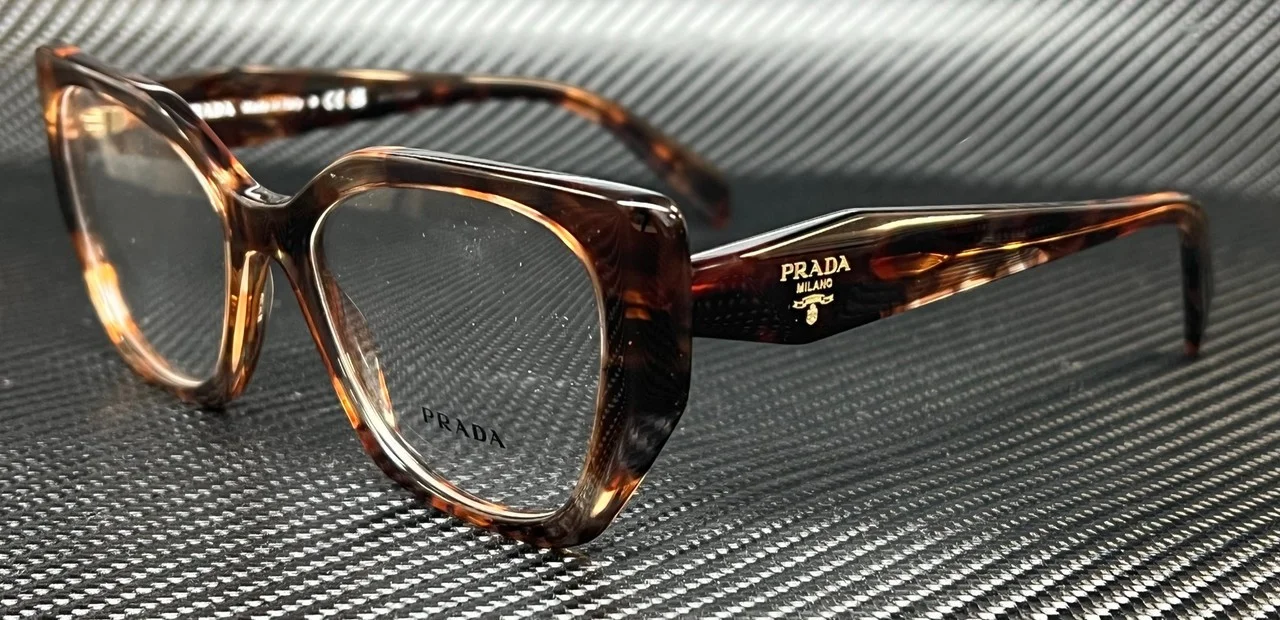 PRADA PR 18WV 07R1O1 Brown Tortoise Women
