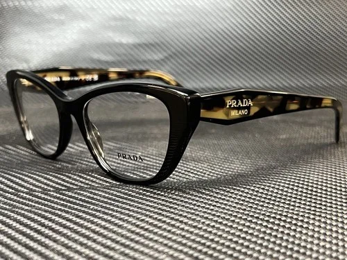 PRADA PR 19WV 1AB1O1 Black Cat Eye 53 mm Women