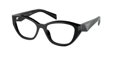 PRADA PR 21ZV 16K1O1 Black Demo Lens Irregular Women