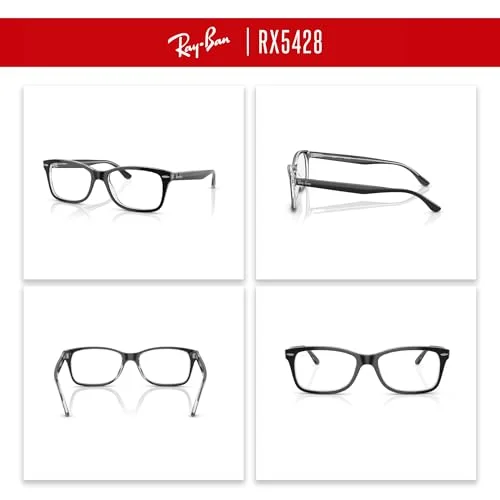 Ray-Ban Black Frames 5088 2034 Square Style Glasses Discontinued Women 3