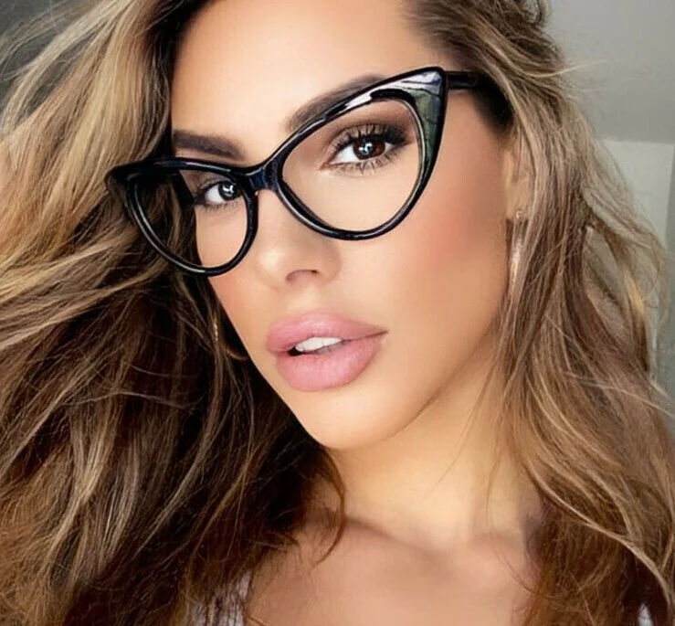 Square Thick Acetate Eyeglasses Frames Fashion Retro Men Women Glasses 3