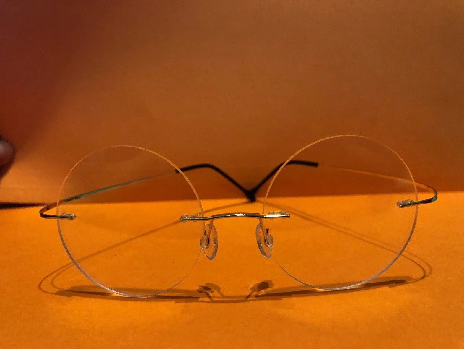 Steve Jobs Star Style Ultra-light Memory Titanium Wired Rimless Round Myopia Eyeglasses Optical Glasses Frame Men Women Eyewear