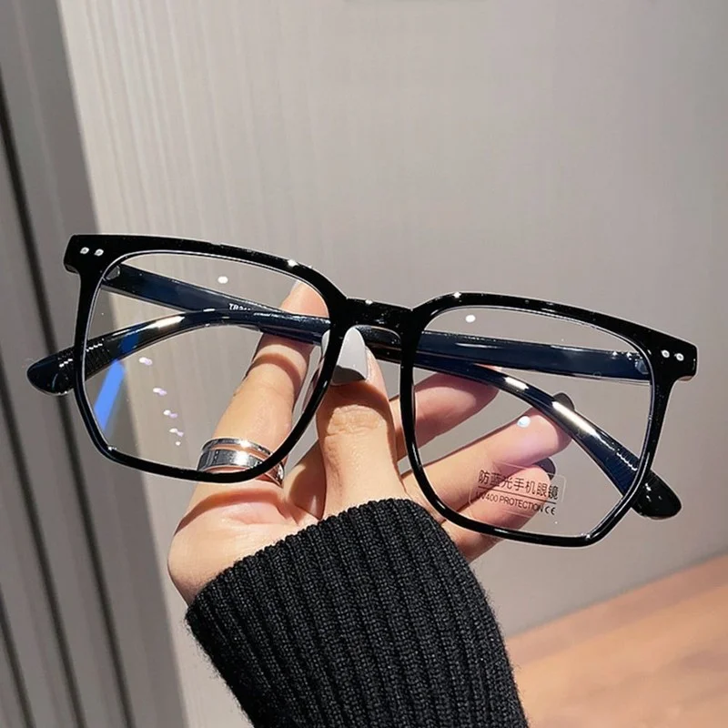 Transparent Computer Glasses Frame Women Men Anti Blue Light square Eyewear Blocking Glasses Optical Spectacle Eyeglass round 2