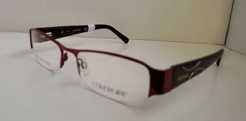 Womens Covergirl Eyeglasses CG0827 Red Half Rim Frames 53 17 135