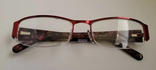 Womens Covergirl Eyeglasses CG0827 Red Half Rim Frames 53 17 135 2