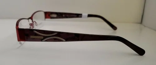 Womens Covergirl Eyeglasses CG0827 Red Half Rim Frames 53 17 135 3